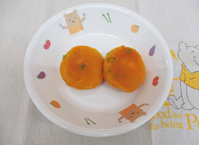 チーズ入りかぼちゃもち
