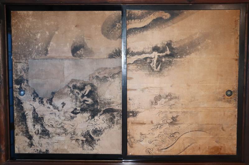 阿吽双龍絵図 左