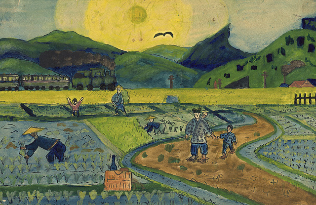 長瀞小学校の想画集