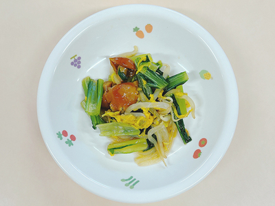 小松菜と菊のなめこ和え